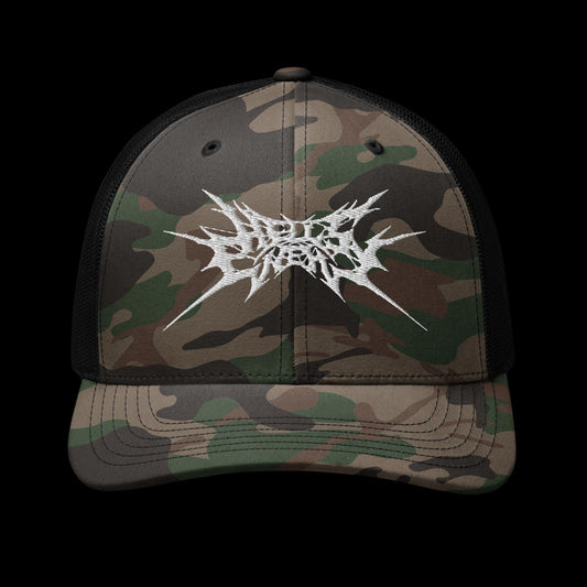 Camo Trucker Hat [New Logo - White]