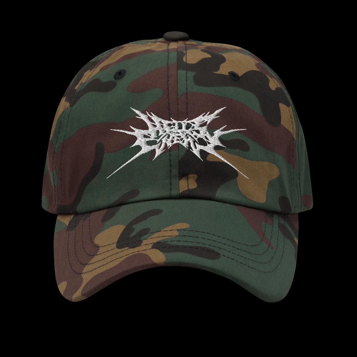 Hell's Enemy Dad Hat [New Logo - White Version]