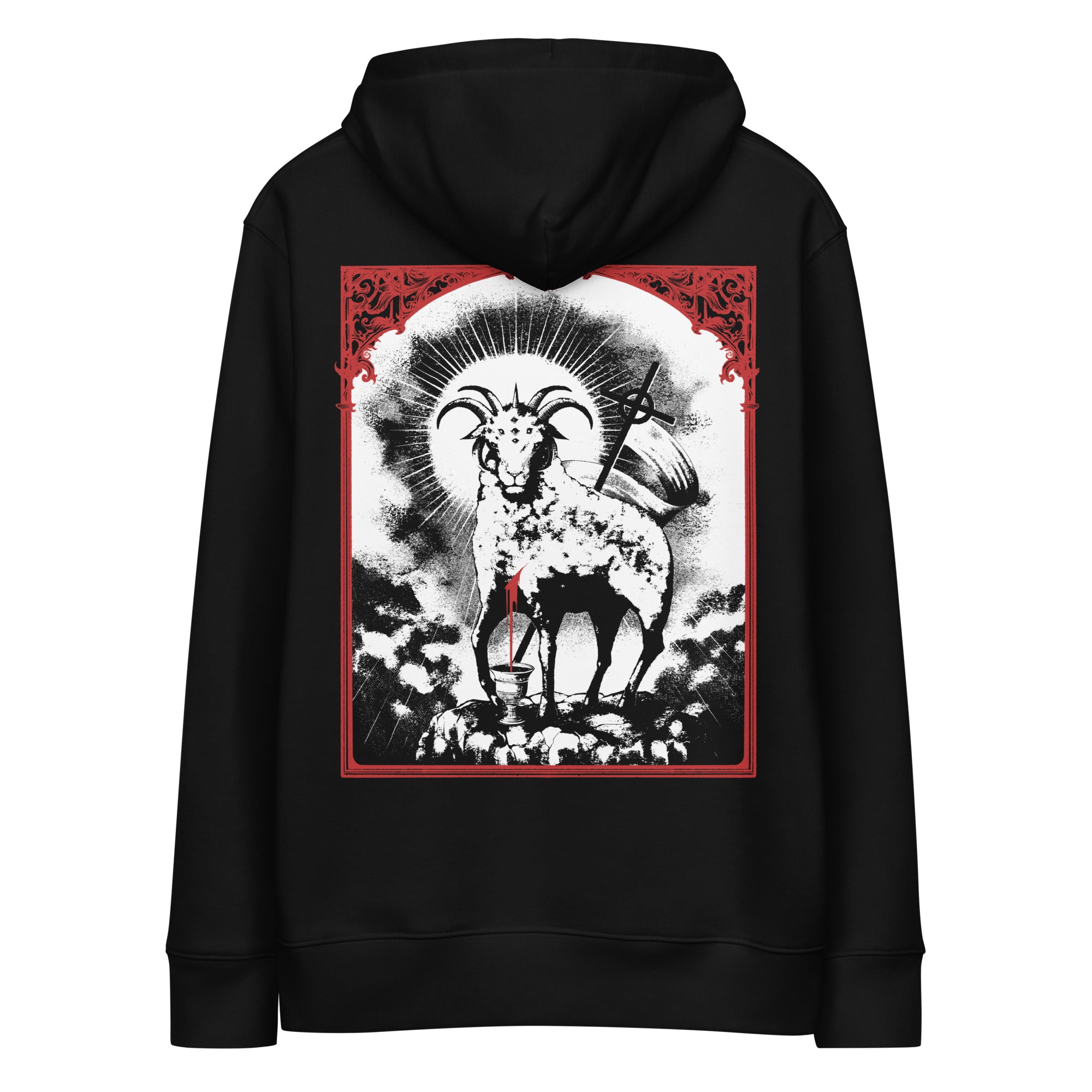 Organic Cotton Triumphant Lamb Hoodie [Black] – Wyrmslayer Records